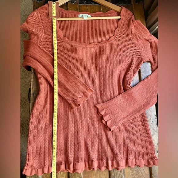 Ryegrass Rust Scalloped Top Size XL - Picture 6 of 7